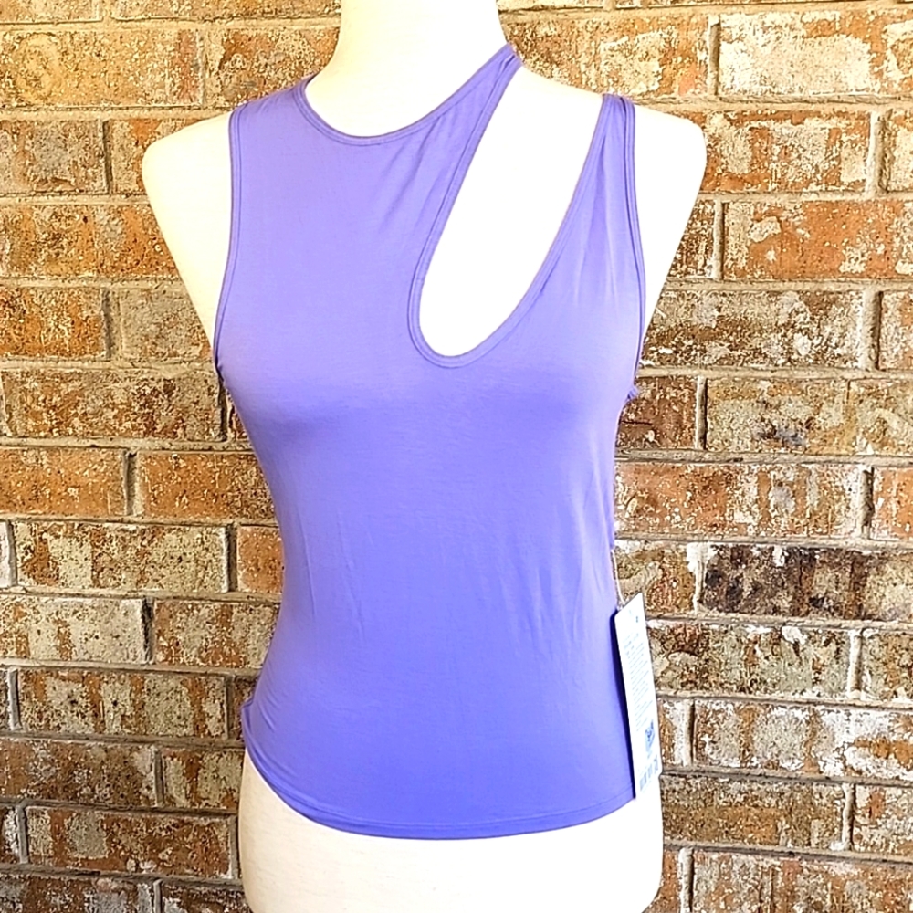 NWT Lululemon Athletica Shoulder Cut Out Yoga Tank Top Silky Soft